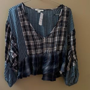 American Eagle babydoll blouse - crop top